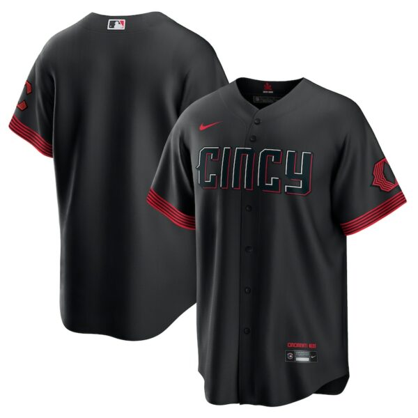 Cincinnati Reds Nike City Connect Replica Jersey - Black