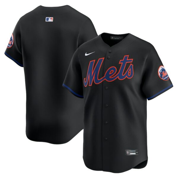 New York Mets Nike  Alternate Limited Jersey - Black