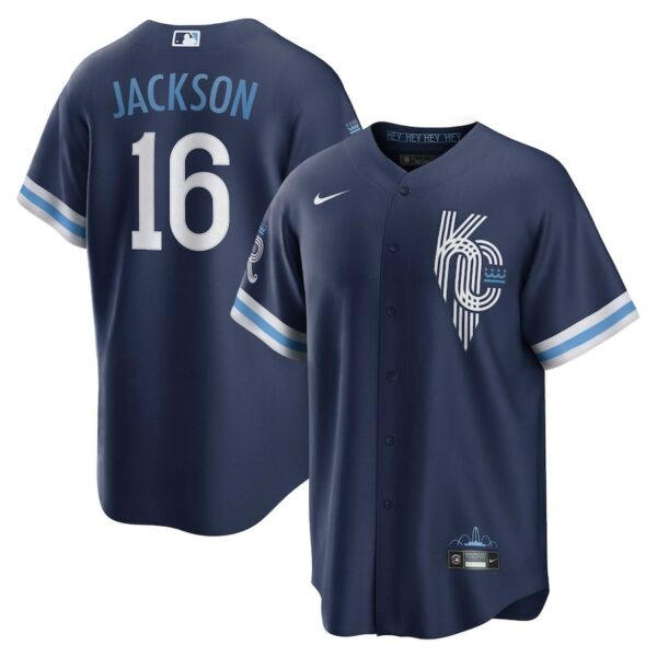 Bo Jackson Kansas City Royals Nike City Connect Replica Player Jersey - Navy