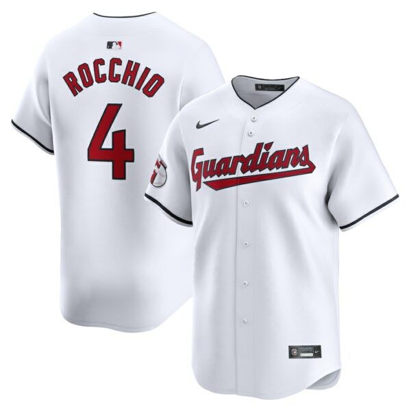 Brayan Rocchio Cleveland Guardians Nike Home Limited Player Jersey - White