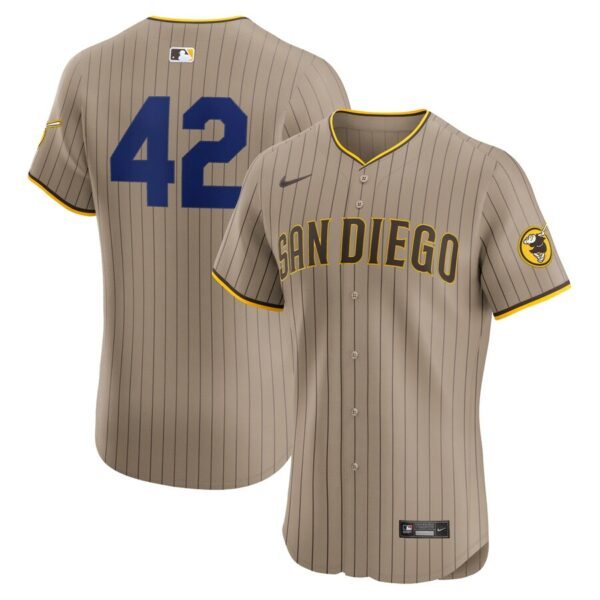 San Diego Padres Nike Alternate 2024 Jackie Robinson Day Elite Jersey - Brown