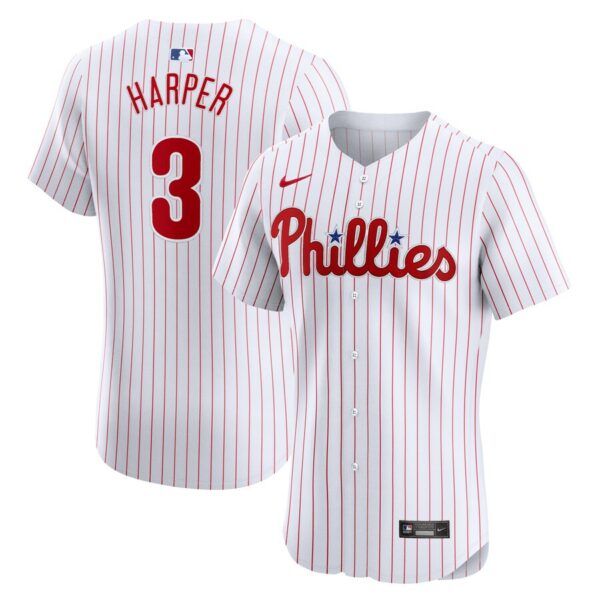 Bryce Harper Philadelphia Phillies Nike Home Elite Jersey - White