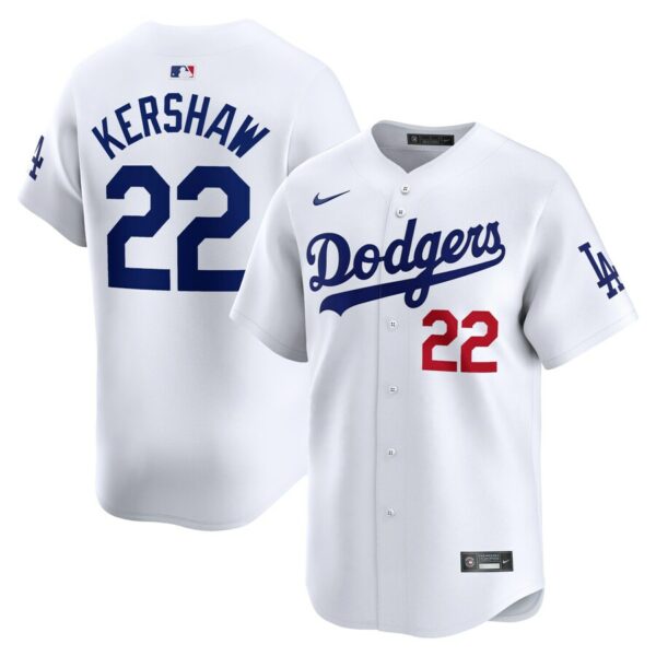 Clayton Kershaw Los Angeles Dodgers Nike Home Limited Player Jersey - White