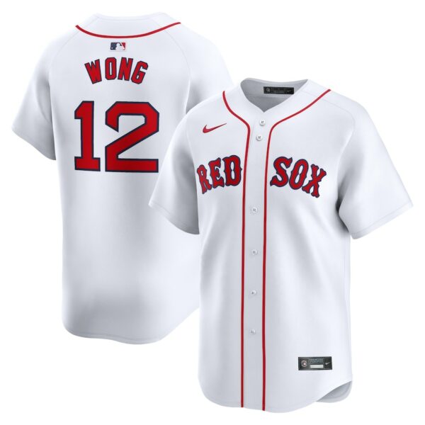 Connor Wong Boston Red Sox Nike Home Limited Player Jersey - White