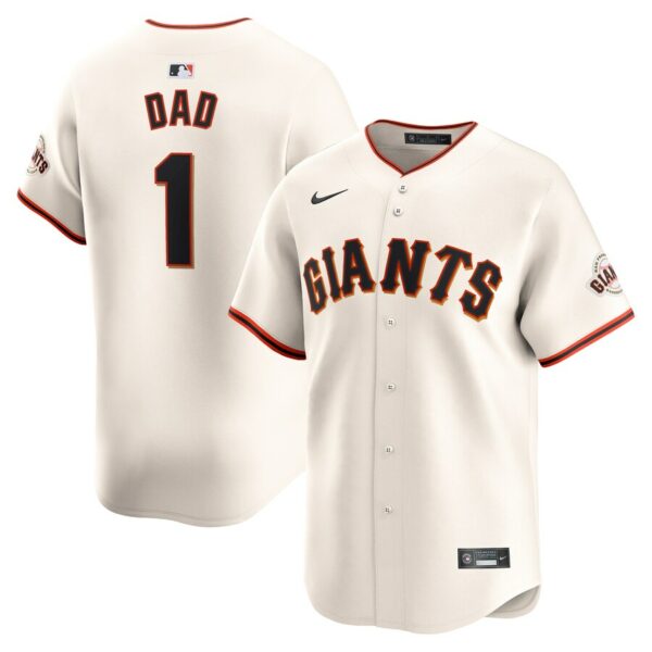 San Francisco Giants Nike #1 Dad Home Limited Jersey - Cream