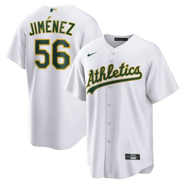 Dany Jiménez Oakland Athletics Nike Home  Replica Player Jersey - White