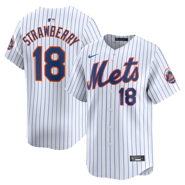 Darryl Strawberry New York Mets Nike Home Limited Player Jersey - White