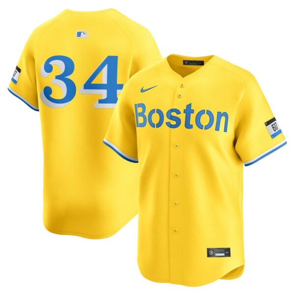 David Ortiz Boston Red Sox Nike City Connect Retired Player Jersey - Gold