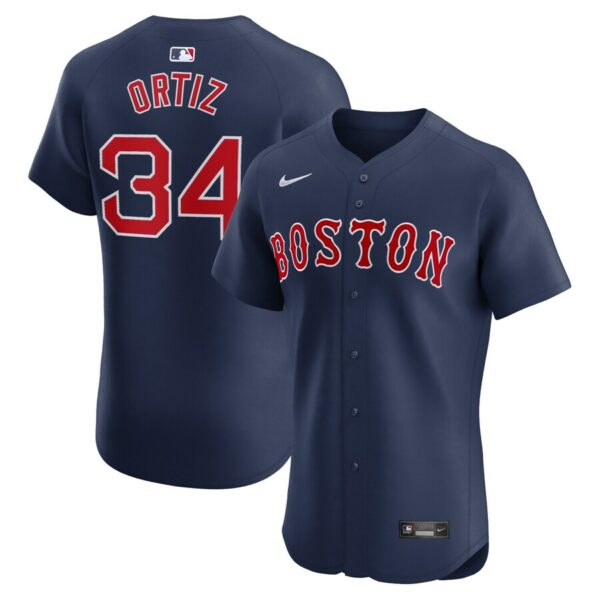 David Ortiz Boston Red Sox Nike Alternate Elite Player Jersey - Navy