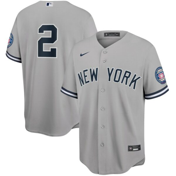 Derek Jeter New York Yankees Nike 2020 Hall of Fame Induction Replica Jersey - Gray