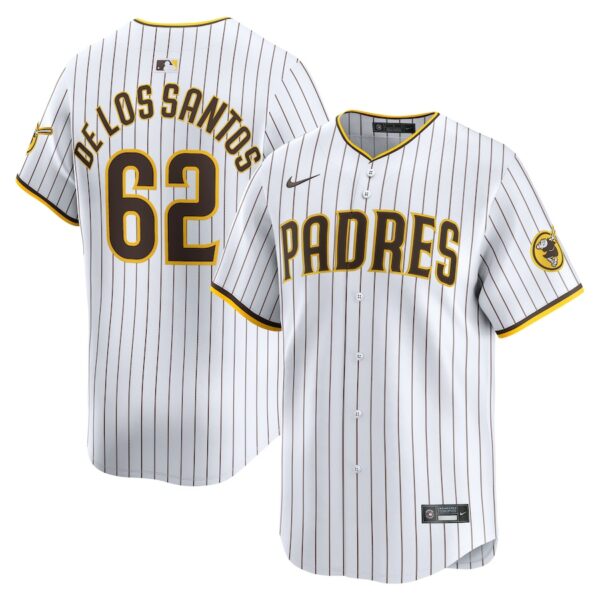 Enyel De Los Santos San Diego Padres Nike Home Limited Player Jersey - White