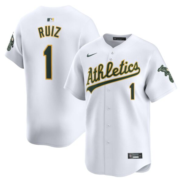 Esteury Ruiz Oakland Athletics Nike Home Limited Player Jersey - White