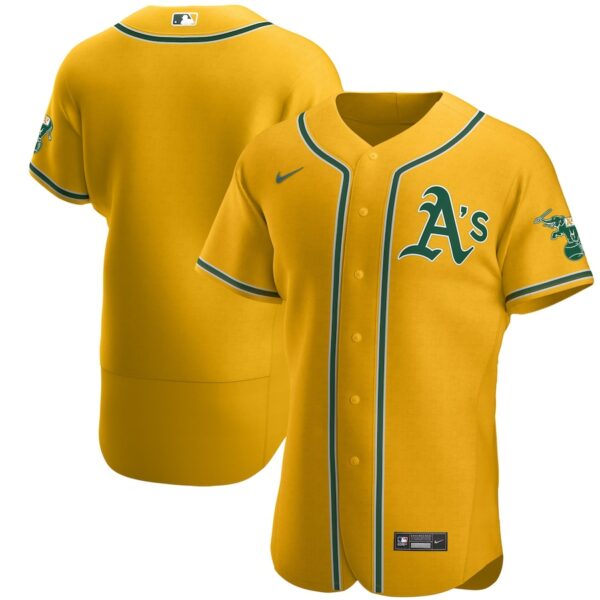 Oakland Athletics Nike Official Team Jersey - Gold