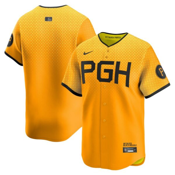 Pittsburgh Pirates Nike City Connect Limited Jersey - Gold