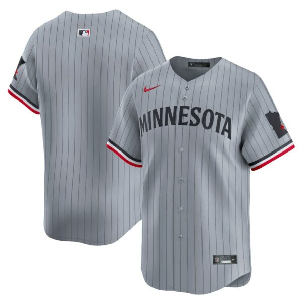 Minnesota Twins Nike Road Limited Jersey - Gray