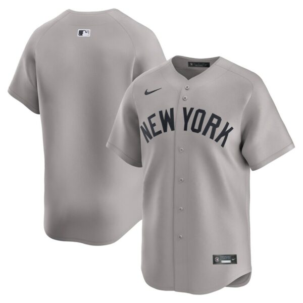 New York Yankees Nike Away Limited Jersey - Gray