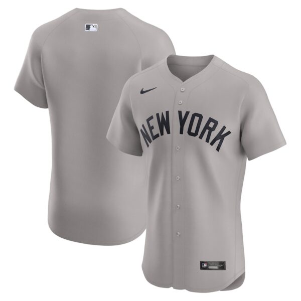 New York Yankees Nike Road Elite Jersey - Gray