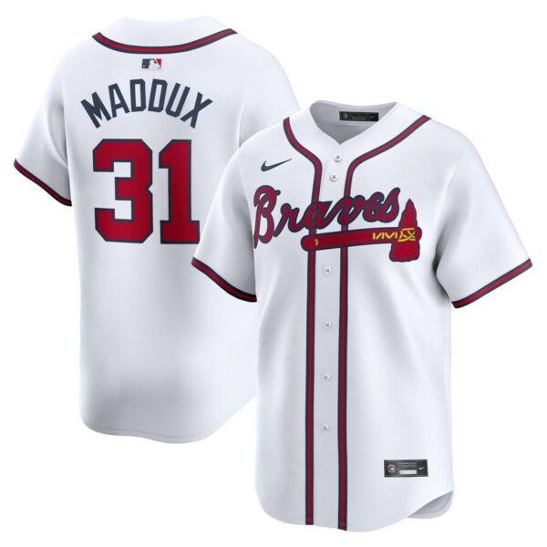 Greg Maddux Atlanta Braves Nike Home Limited Player Jersey - White