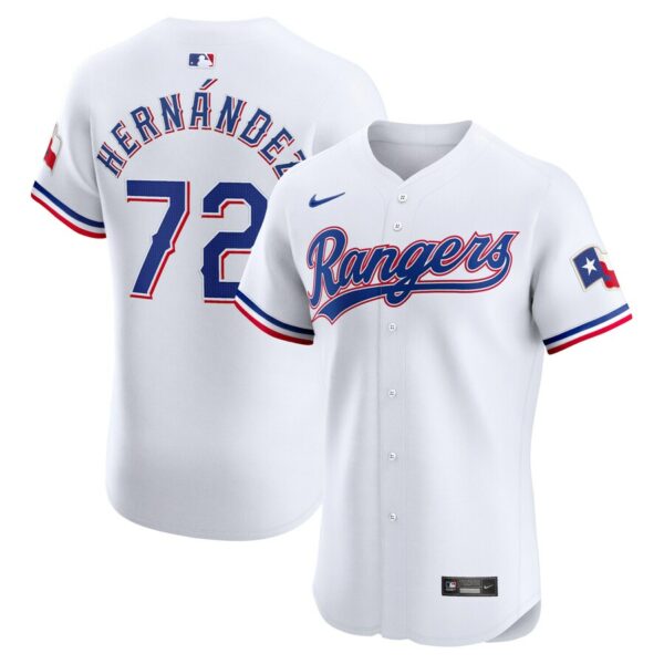 Jonathan Hernández Texas Rangers Nike Home Elite Player Jersey - White