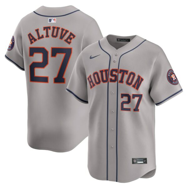 Jose Altuve Houston Astros Nike Away Limited Player Jersey - Gray