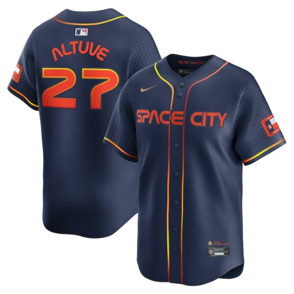 Jose Altuve Houston Astros Nike City Connect Limited Player Jersey - Navy