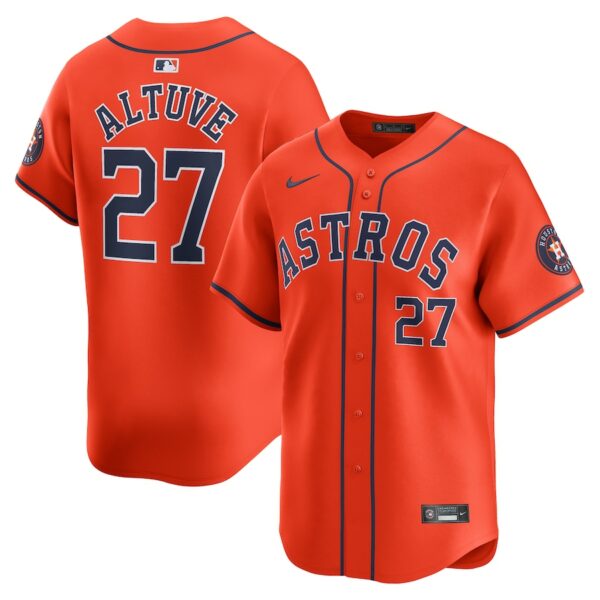 Jose Altuve Houston Astros Nike Alternate Limited Player Jersey - Orange