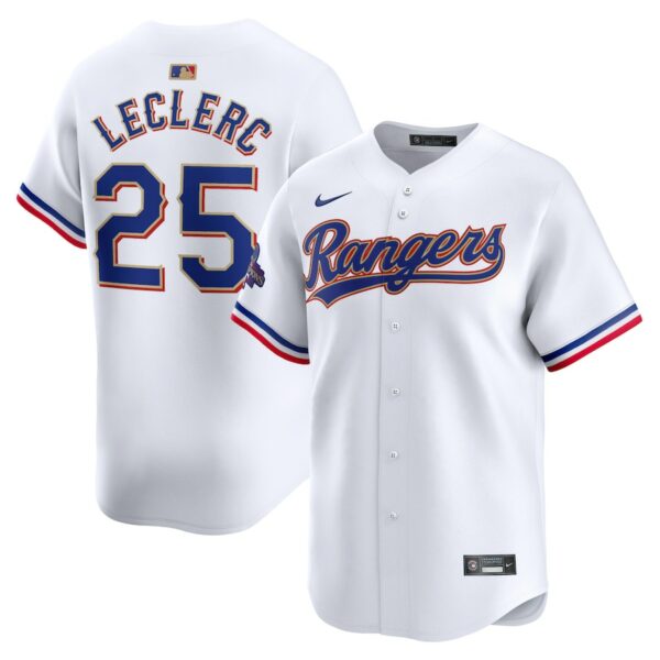 Jose Leclerc Texas Rangers Nike 2024 Gold Collection Limited Player Jersey - White