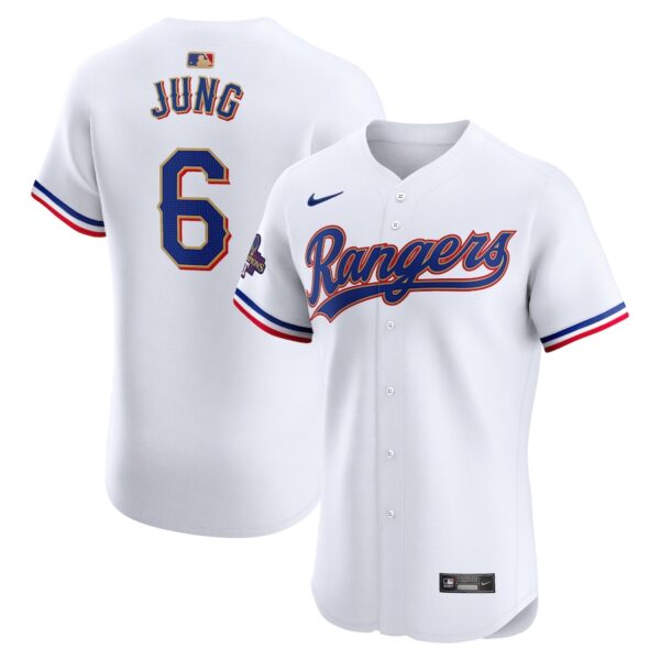 Josh Jung Texas Rangers Nike 2024 Gold Collection Elite Player Jersey - White