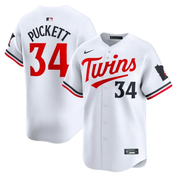 Kirby Puckett Minnesota Twins Nike Home Limited Player Jersey - White