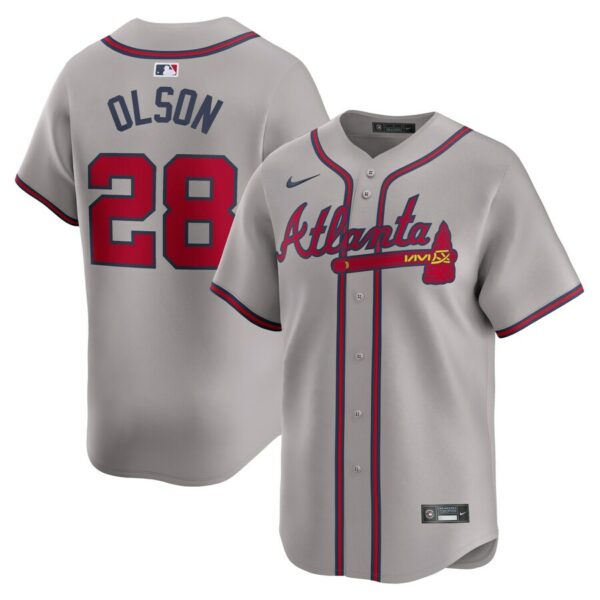 Matt Olson Atlanta Braves Nike Away Limited Player Jersey - Gray