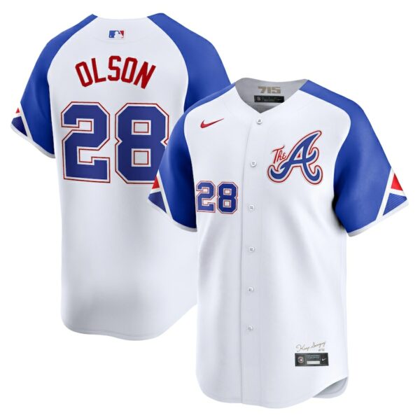 Matt Olson Atlanta Braves Nike City Connect Limited Player Jersey - White