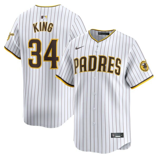 Michael King San Diego Padres Nike Home Limited Player Jersey - White