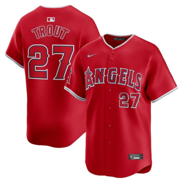 Mike Trout Los Angeles Angels Nike Alternate Limited Player Jersey - Red