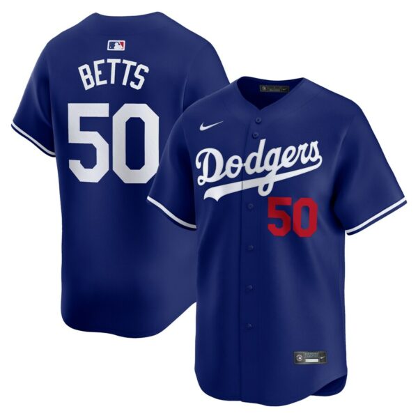 Mookie Betts Los Angeles Dodgers Nike Alternate Limited Player Jersey - Royal