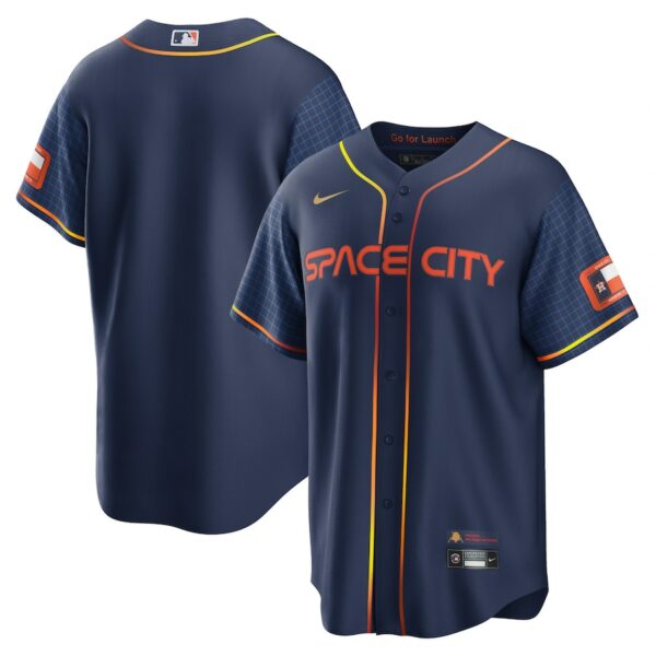 Houston Astros Nike City Connect Replica Jersey - Navy