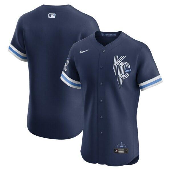 Kansas City Royals Nike City Connect Elite Jersey - Navy