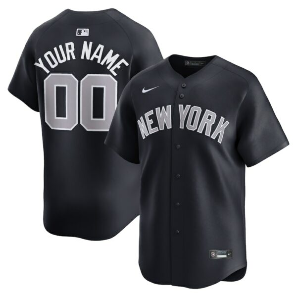 New York Yankees Nike  Alternate Limited Custom Jersey - Navy