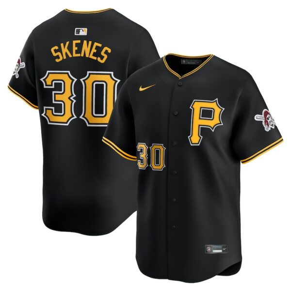 Paul Skenes Pittsburgh Pirates Nike Alternate Limited Player Jersey - Black