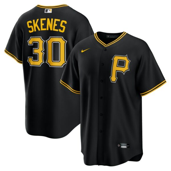 Paul Skenes Pittsburgh Pirates Nike Alternate Replica Player Jersey - Black