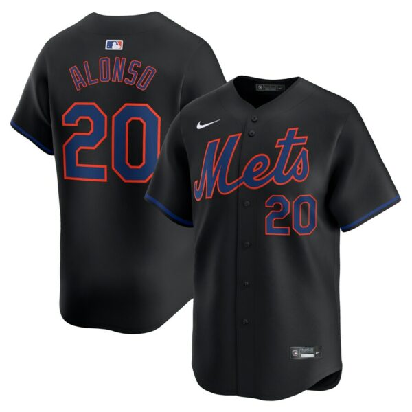 Pete Alonso New York Mets Nike Alternate Limited Player Jersey - Black