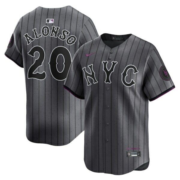 Pete Alonso New York Mets Nike 2024 City Connect Limited Player Jersey - Graphite