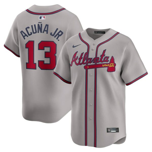 Ronald Acuña Jr. Atlanta Braves Nike Away Limited Player Jersey - Gray