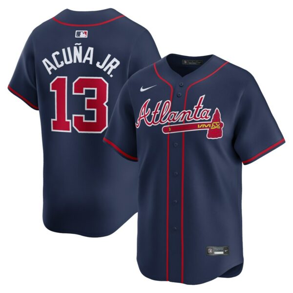 Ronald Acuña Jr. Atlanta Braves Nike Alternate Limited Player Jersey - Navy