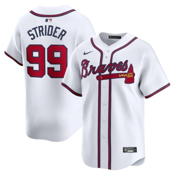 Spencer Strider Atlanta Braves Nike Home Limited Player Jersey - White