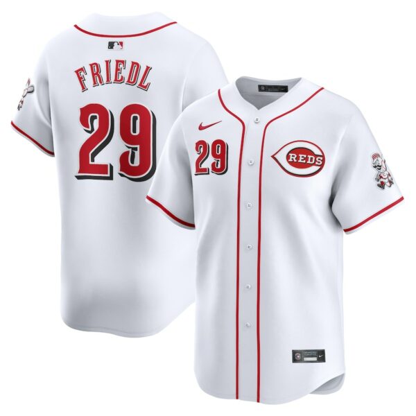 TJ Friedl Cincinnati Reds Nike Home Limited Player Jersey - White