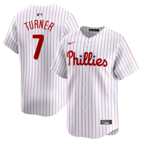 Trea Turner Philadelphia Phillies Nike Home Limited Player Jersey - White