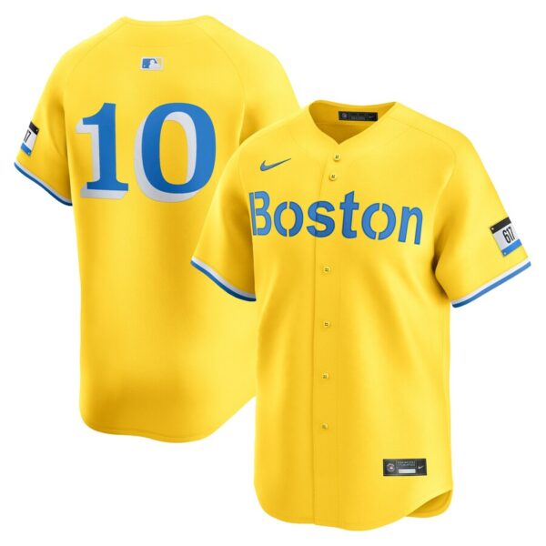 Trevor Story Boston Red Sox Nike City Connect Limited Player Jersey - Gold