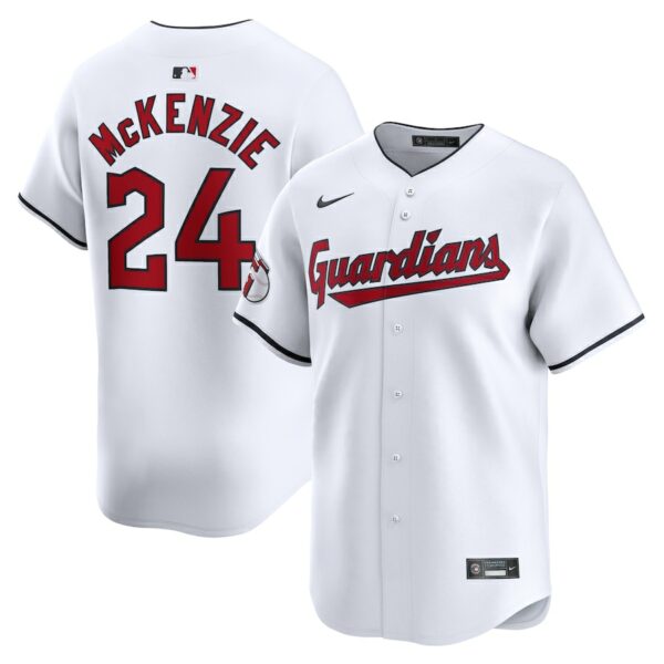 Triston McKenzie Cleveland Guardians Nike Home Limited Player Jersey - White