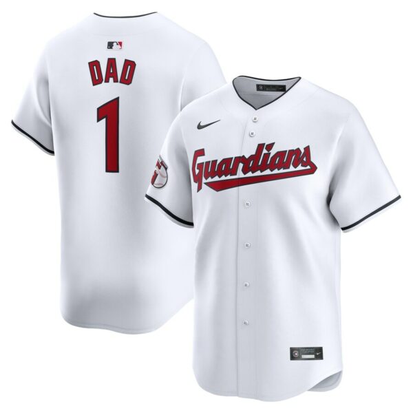 Cleveland Guardians Nike #1 Dad Home Limited Jersey - White