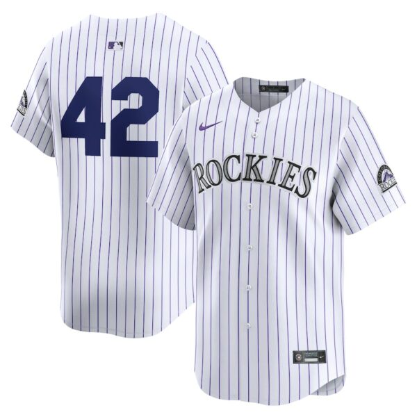 Colorado Rockies Nike 2024 Jackie Robinson Day Home Limited Jersey - White